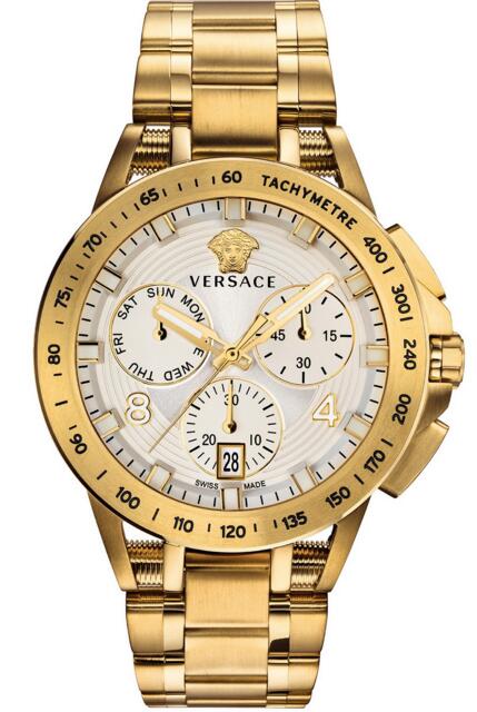 Replica versace VERB00518 Swiss Chronograph Sport Tech Gold Men's watch sale